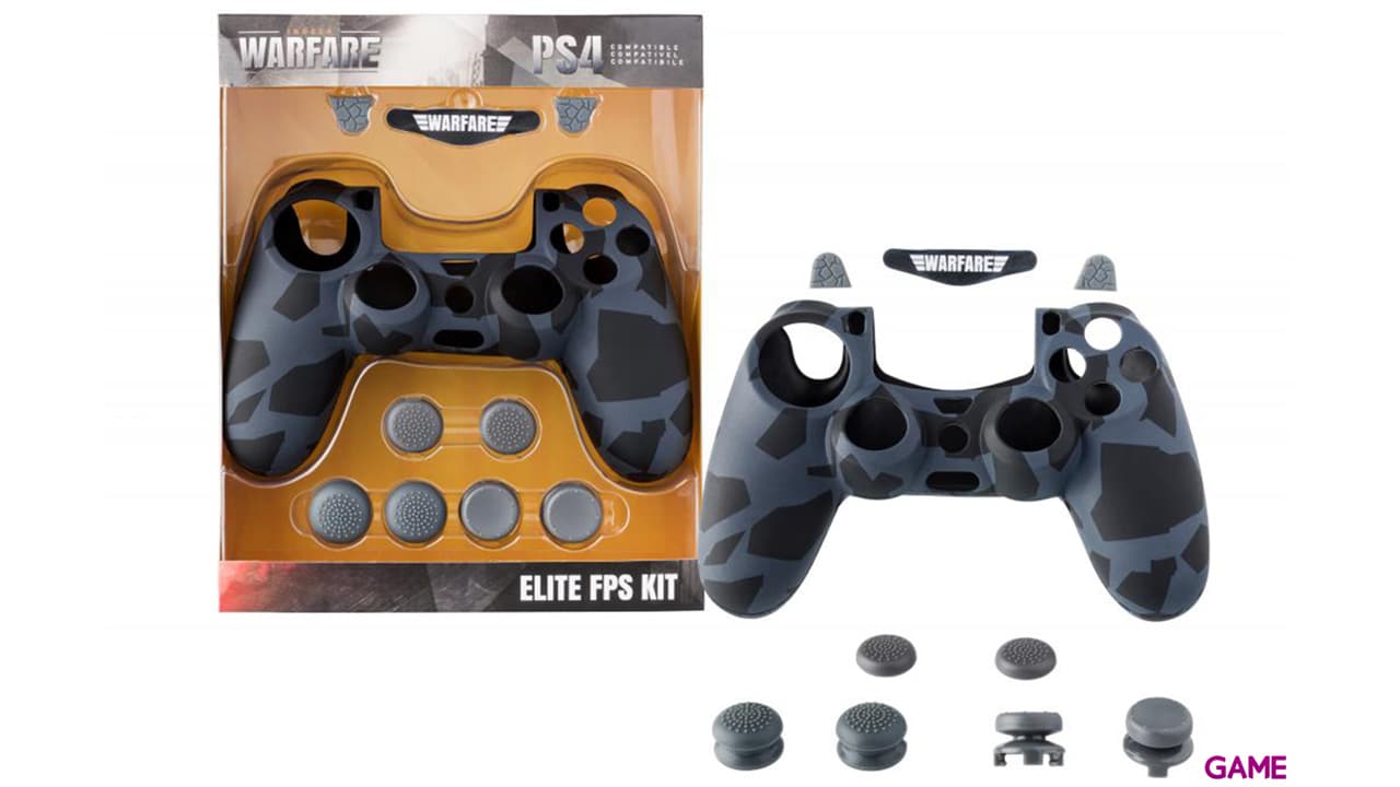 Kit 10 Accesorios mando PS4 Indeca Warfare Elite FPS
