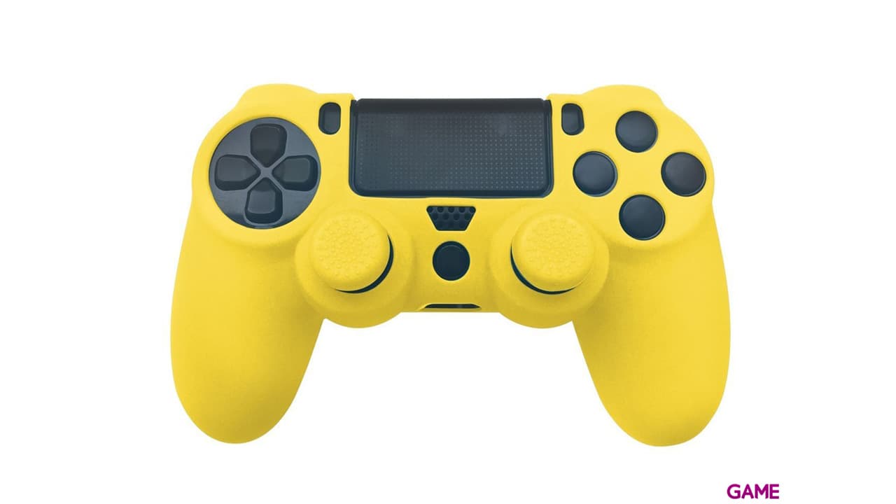 Funda Silicona Azul + Grips Mando PS4