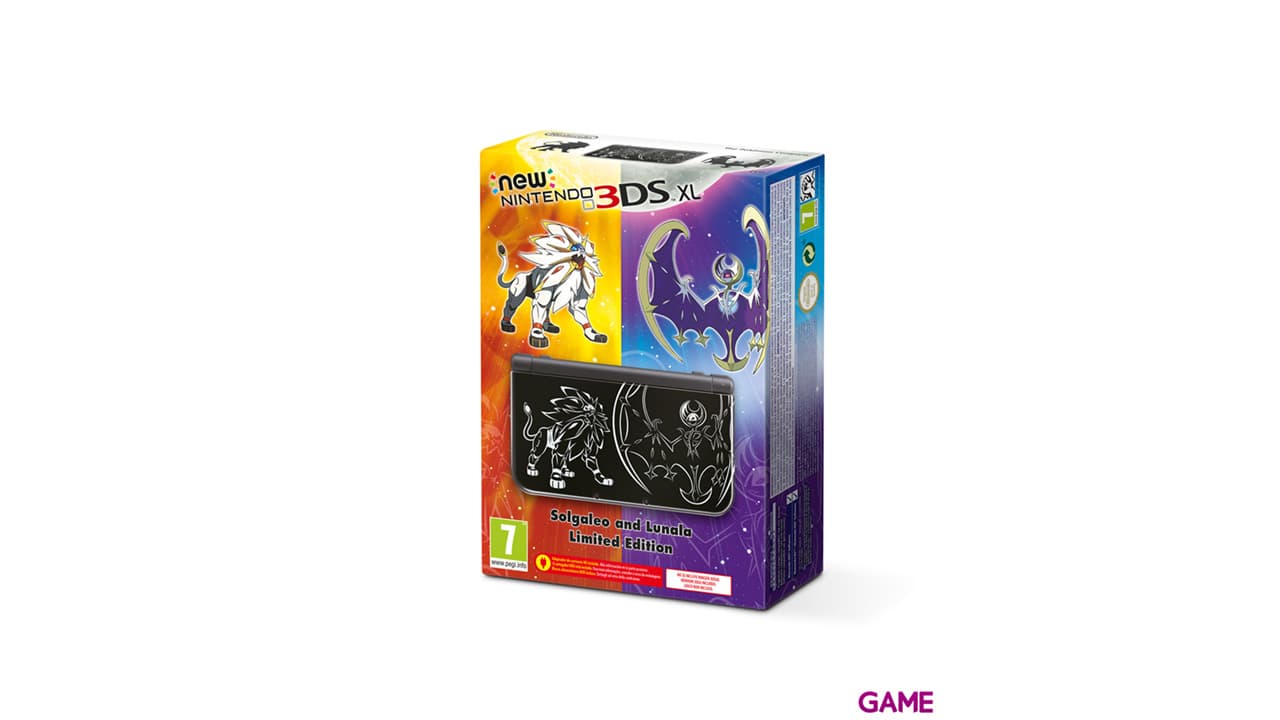 New Nintendo 3DS XL Negra Edición Pokémon Sol y Luna