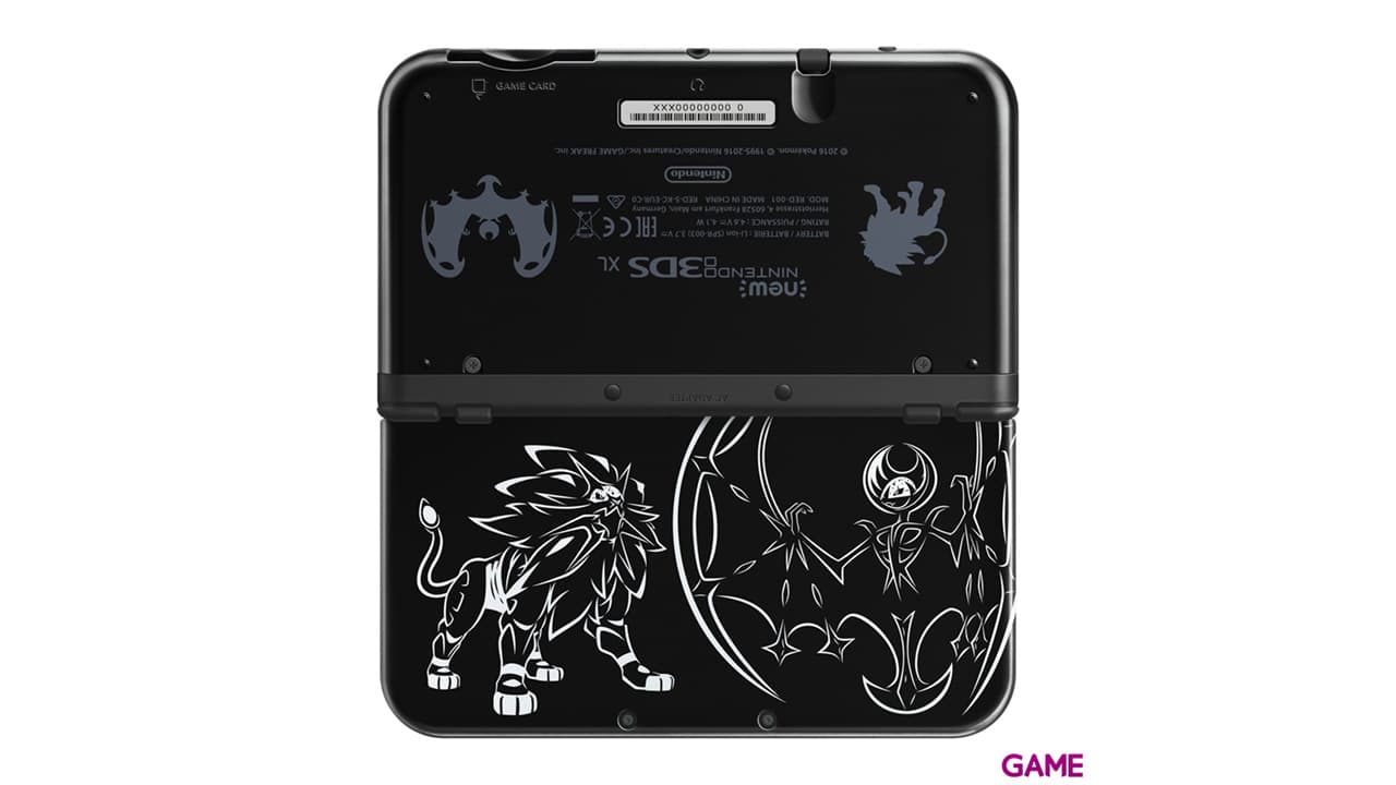 New Nintendo 3DS XL Negra Edición Pokémon Sol y Luna