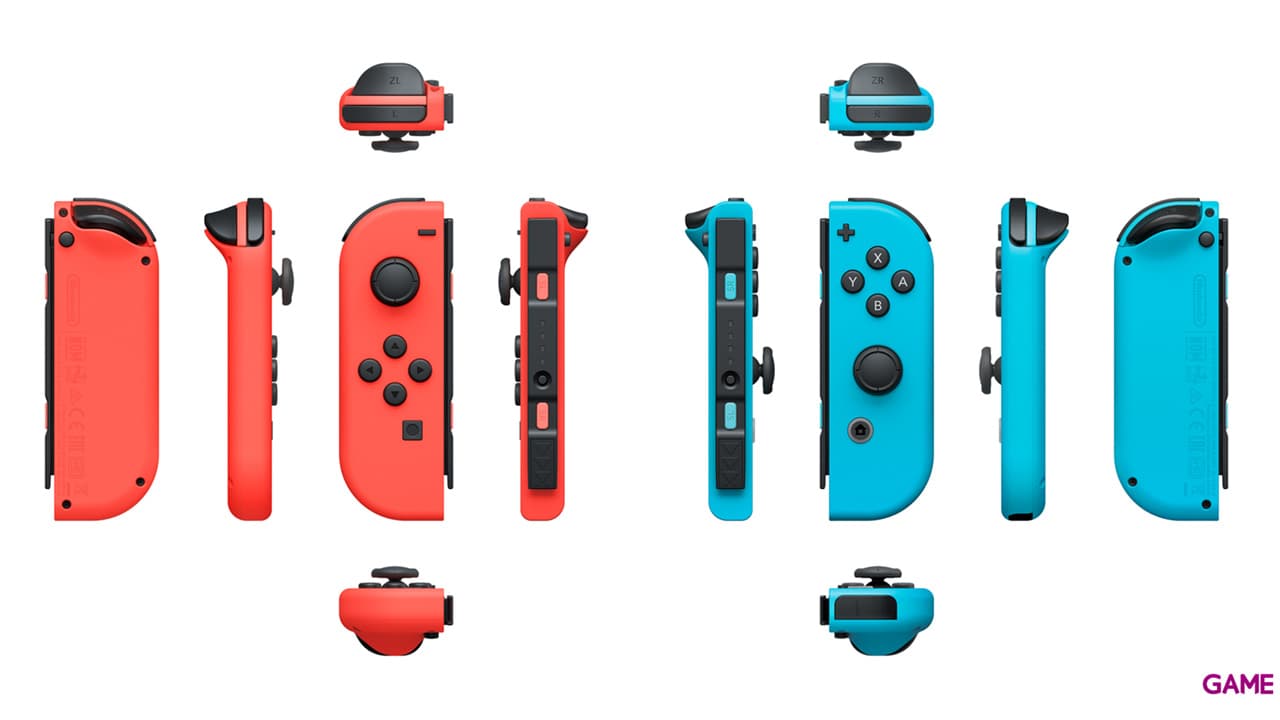 Joy-Con (set Izda/Dcha) Azul Neón/Rojo Neón