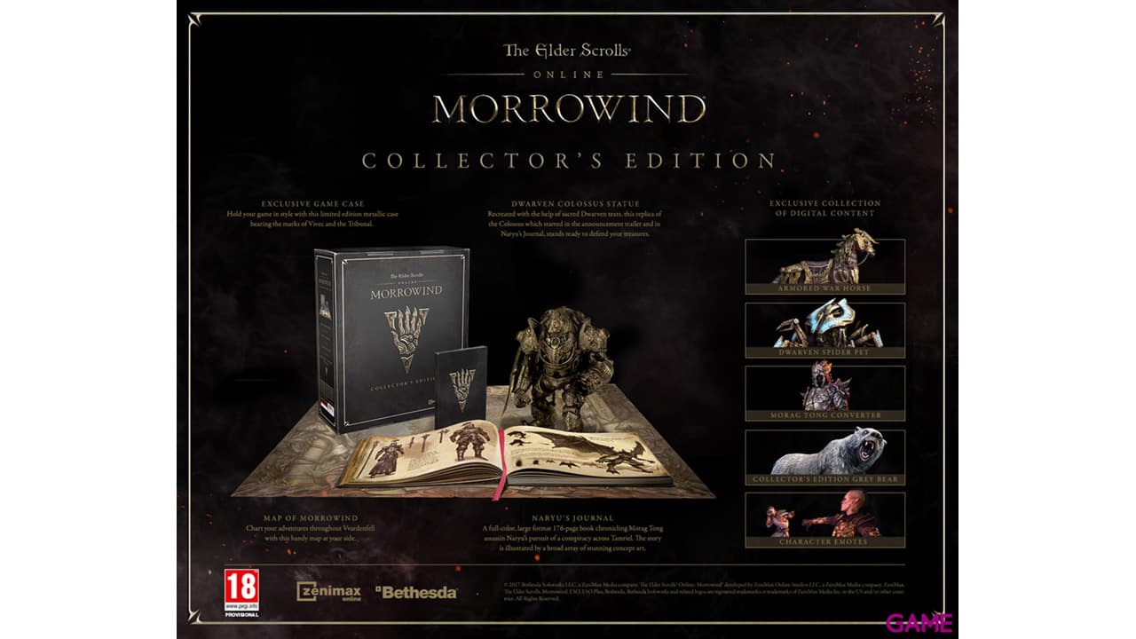 The Elder Scrolls Online: Morrowind Edic. Coleccionista