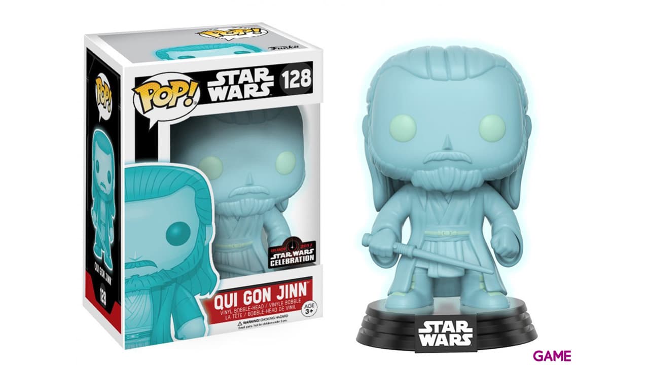 Figura POP Star Wars Celebration: Qui- Gon Jinn Holograma