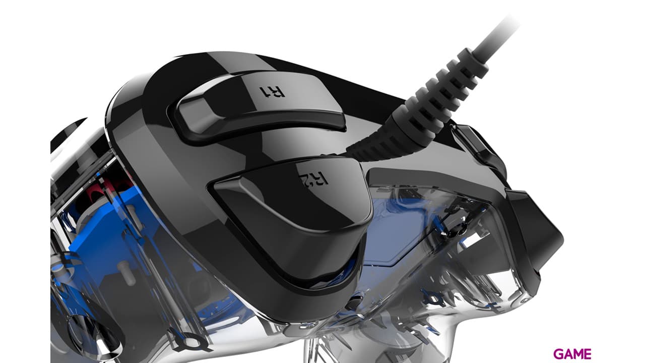 Mando Nacon Con Cable y Luz Azul - Licencia Oficial Sony