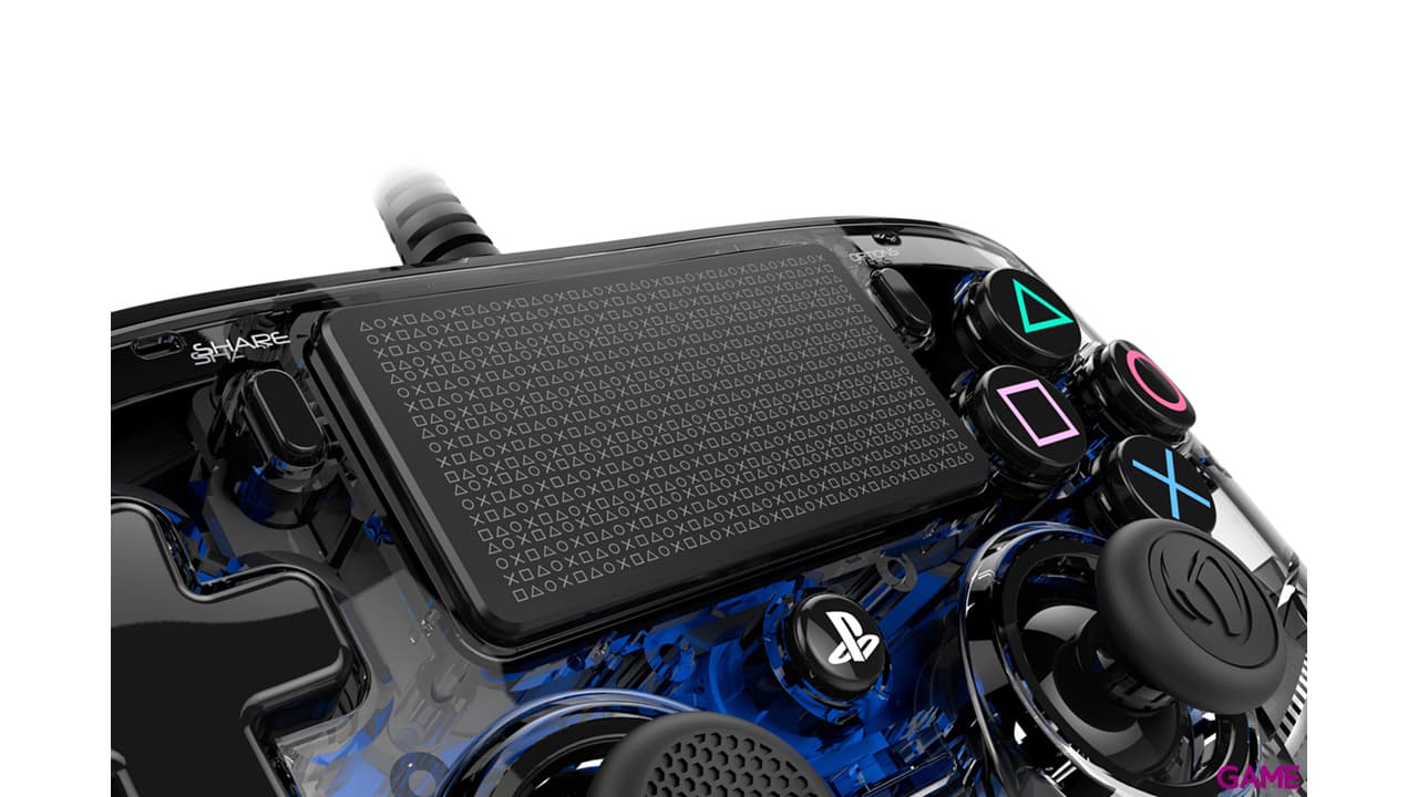 Mando Nacon Con Cable y Luz Azul - Licencia Oficial Sony