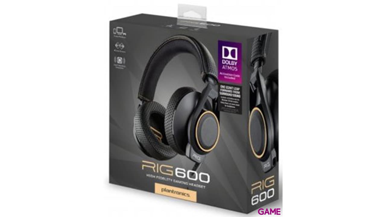 Auriculares Plantronics Rig 600 Atmos PS4-XONE-TEL - Auriculares Gaming