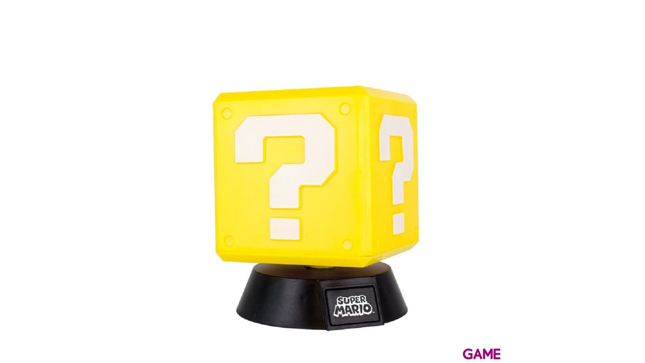 Lampara Super Mario Question Block Icon Light de 10 cm