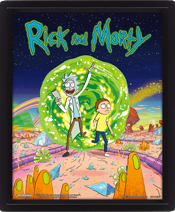 Cuadro 3D Rick & Morty: Portal