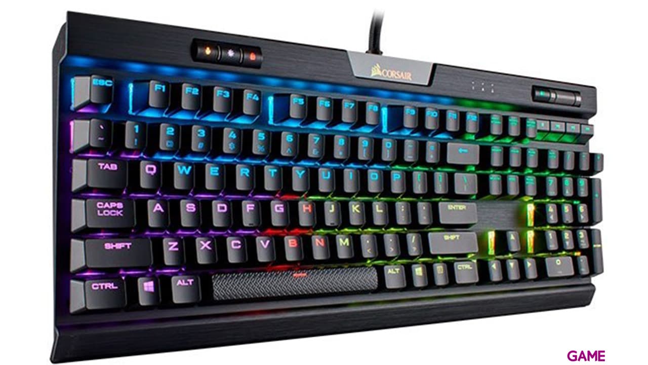 CORSAIR K70 RGB MK.2 Mecánico Cherry MX Red Spanish Layout - Teclado Gaming