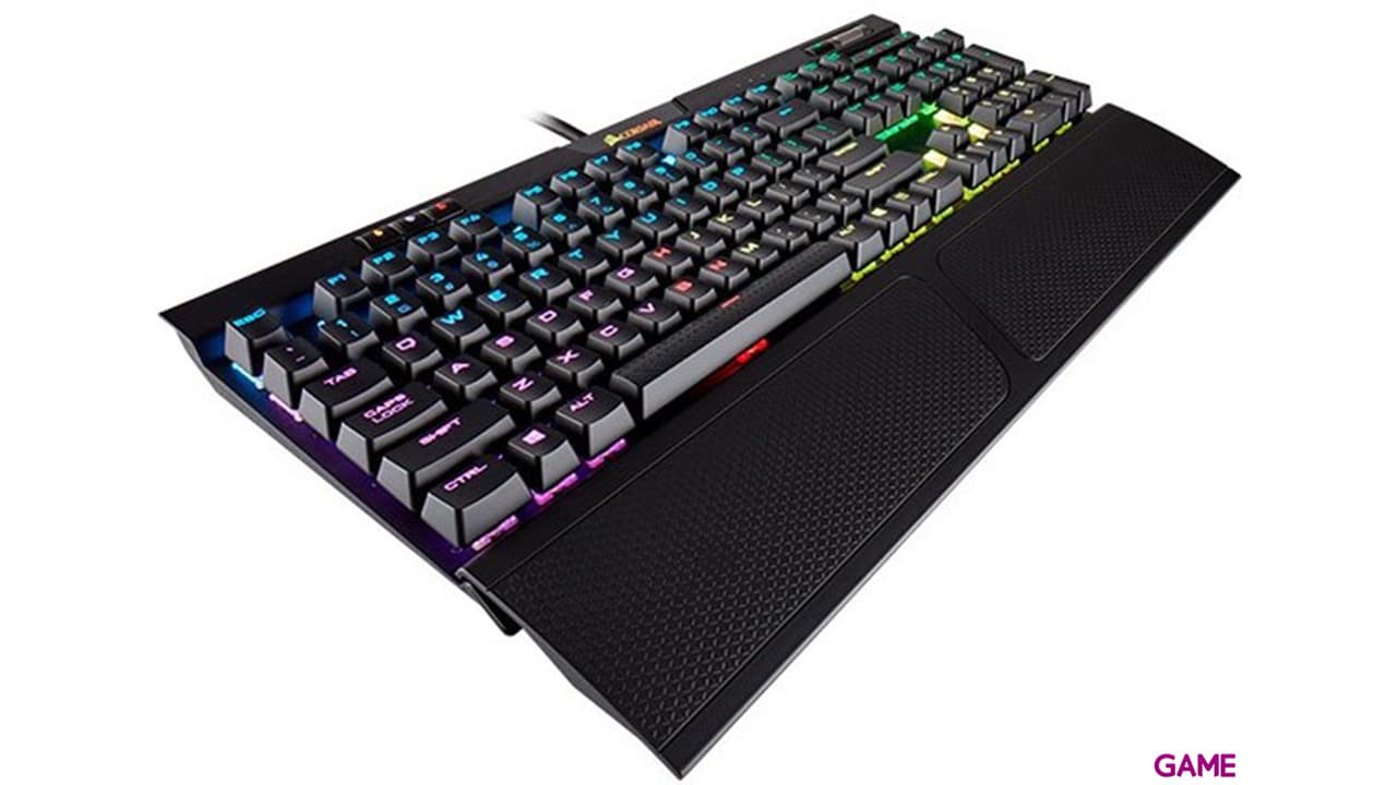 CORSAIR K70 RGB MK.2 Mecánico Cherry MX Red Spanish Layout - Teclado Gaming