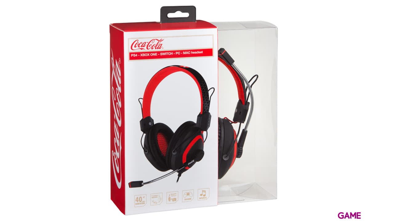 Indeca Mini Coca-Cola PC - PS5 - PS4 - XBOX - Switch - Auriculares