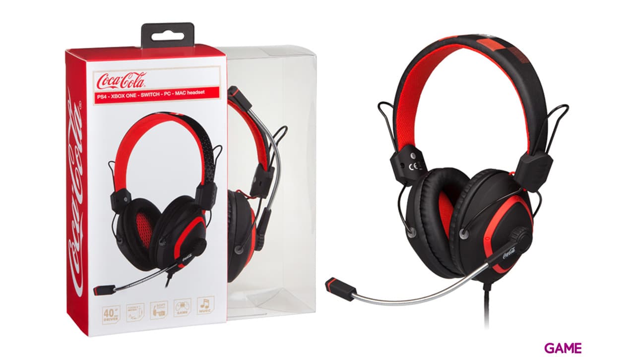 Indeca Mini Coca-Cola PC - PS5 - PS4 - XBOX - Switch - Auriculares