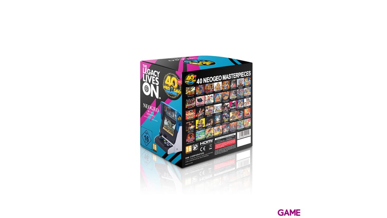 Consola Retro SNK Neo Geo Mini (40 juegos)
