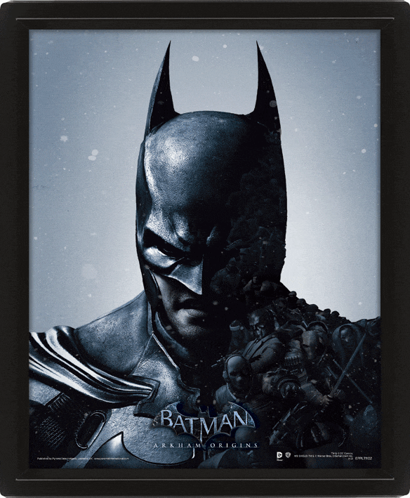 Cuadro 3D Batman / Joker Batman Arkhan Origins
