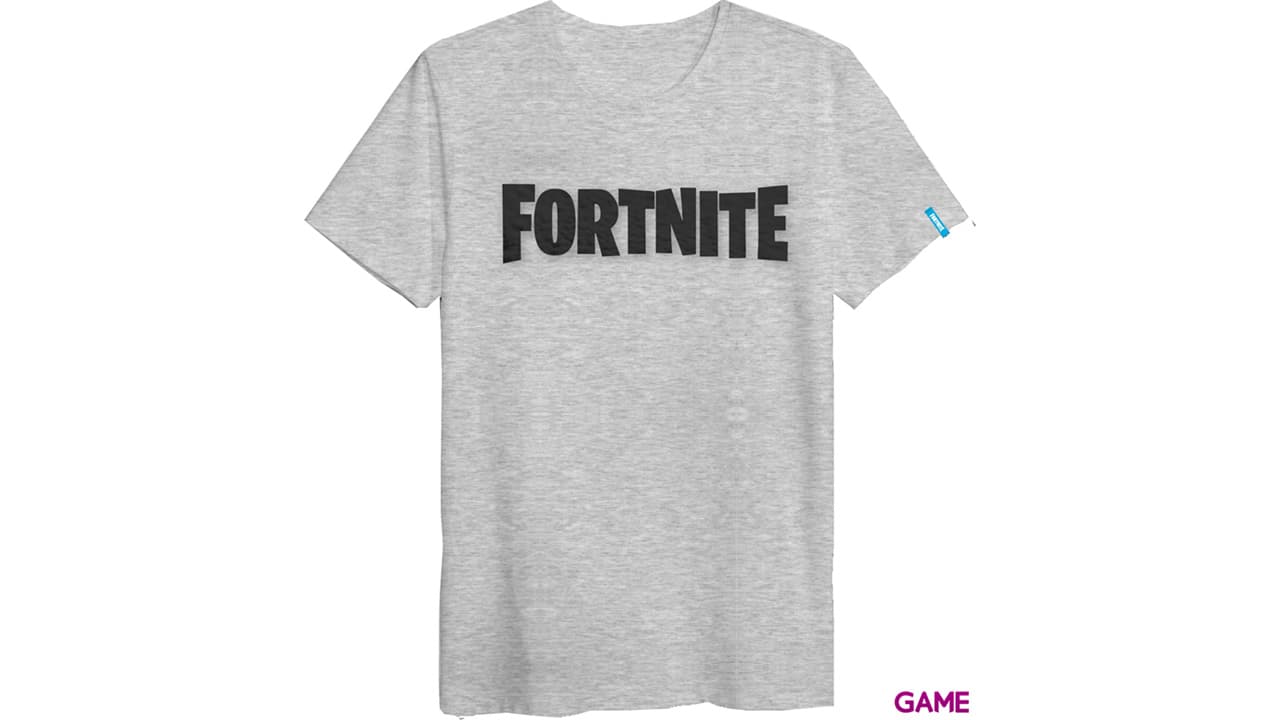 Camiseta Logo Gris Fortnite XL