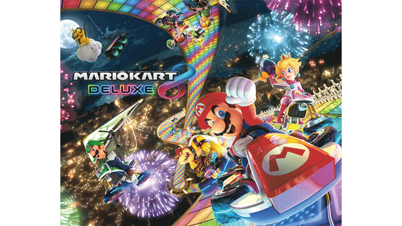 Cuadro 3D Super Mario: Mario Kart 8
