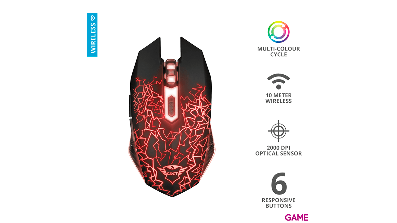 Trust GXT 107 Izza Wireless - Raton Gaming