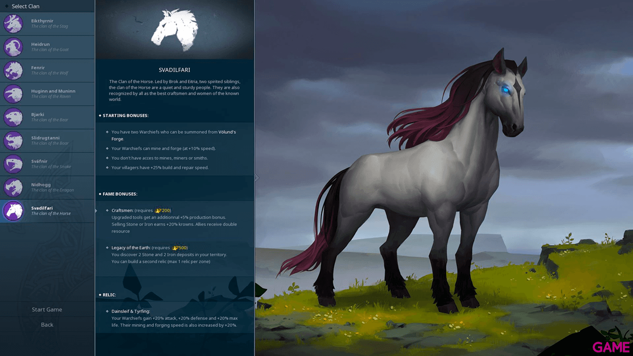 Northgard - Svardilfari, Clan of the Horse