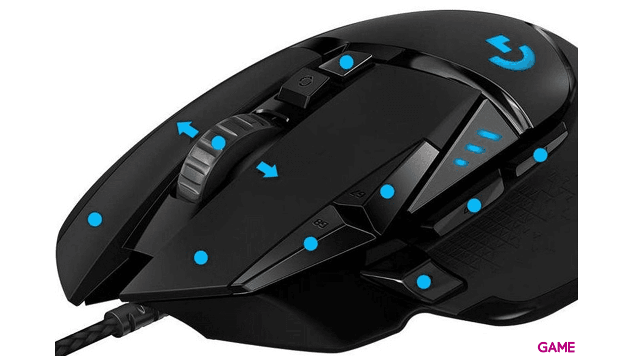 Logitech G502 HERO RGB 25600 DPI - Raton Gaming
