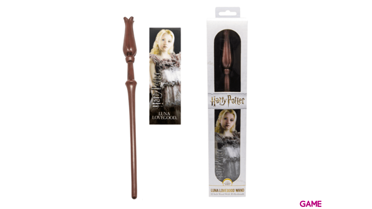 Varita y Marcapáginas 3D Luna Lovegood
