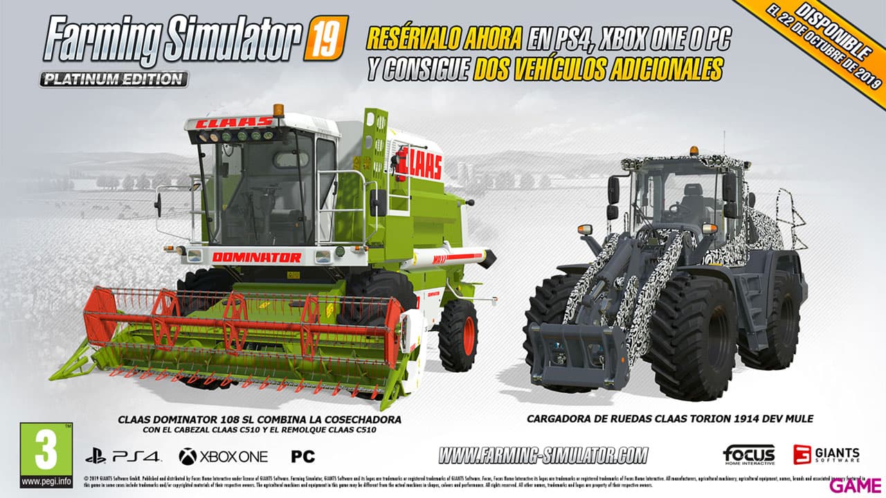 Farming Simulator 19 Platinum Edition