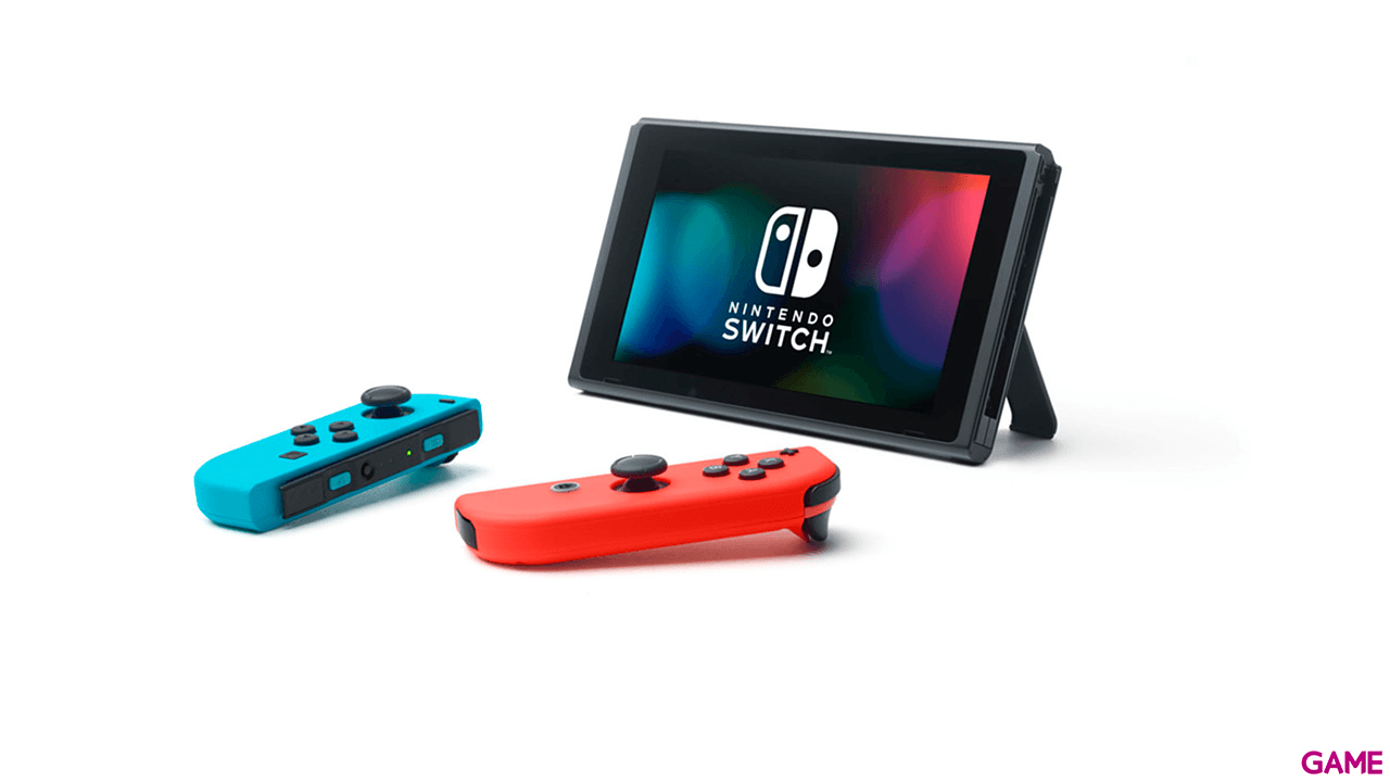 Nintendo Switch Azul Neon Rojo Neon