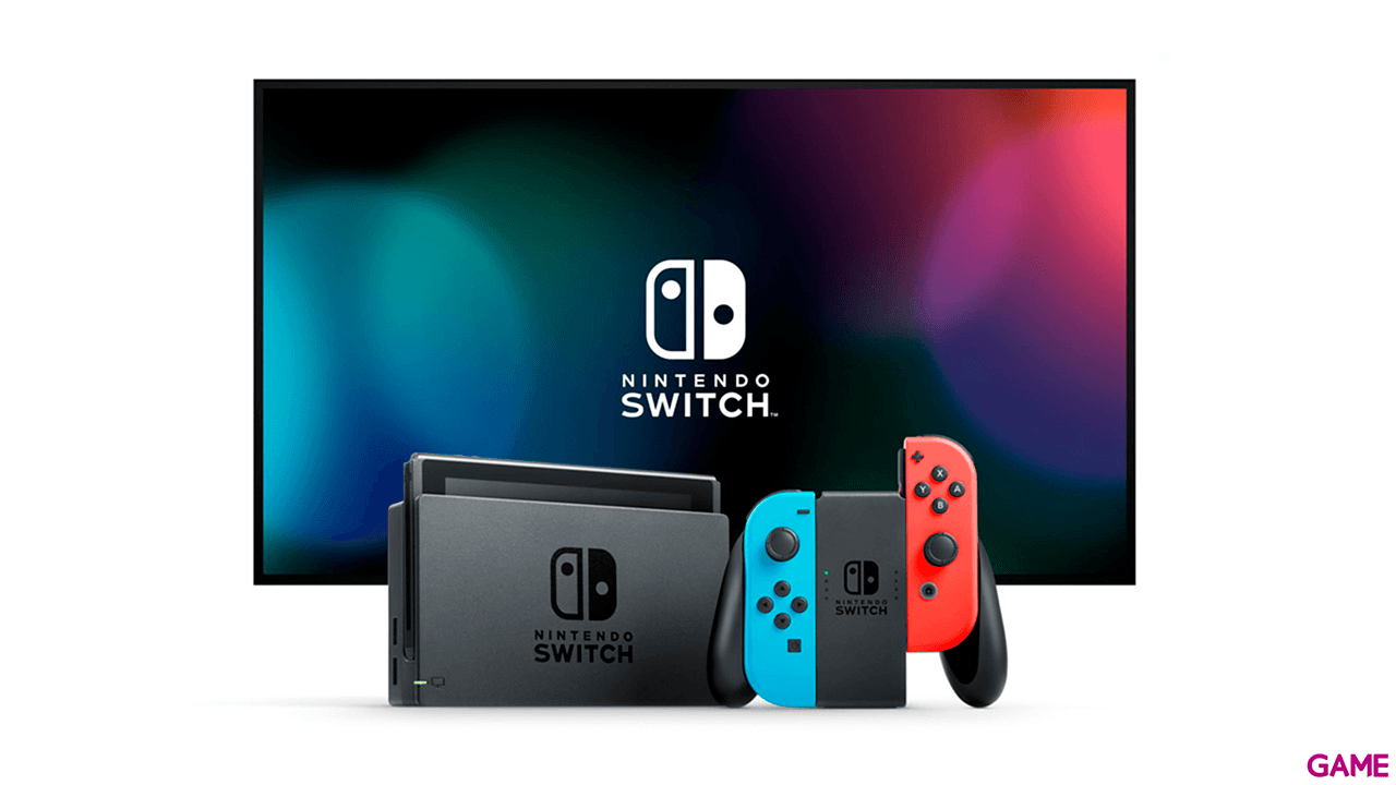 Nintendo Switch Azul Neon Rojo Neon