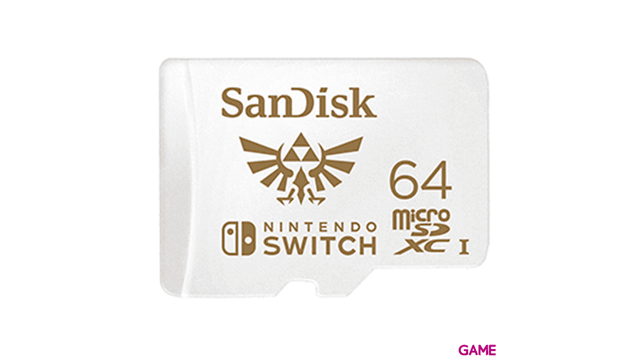Memoria Sandisk 64GB microSDXC Zelda -Licencia oficial-