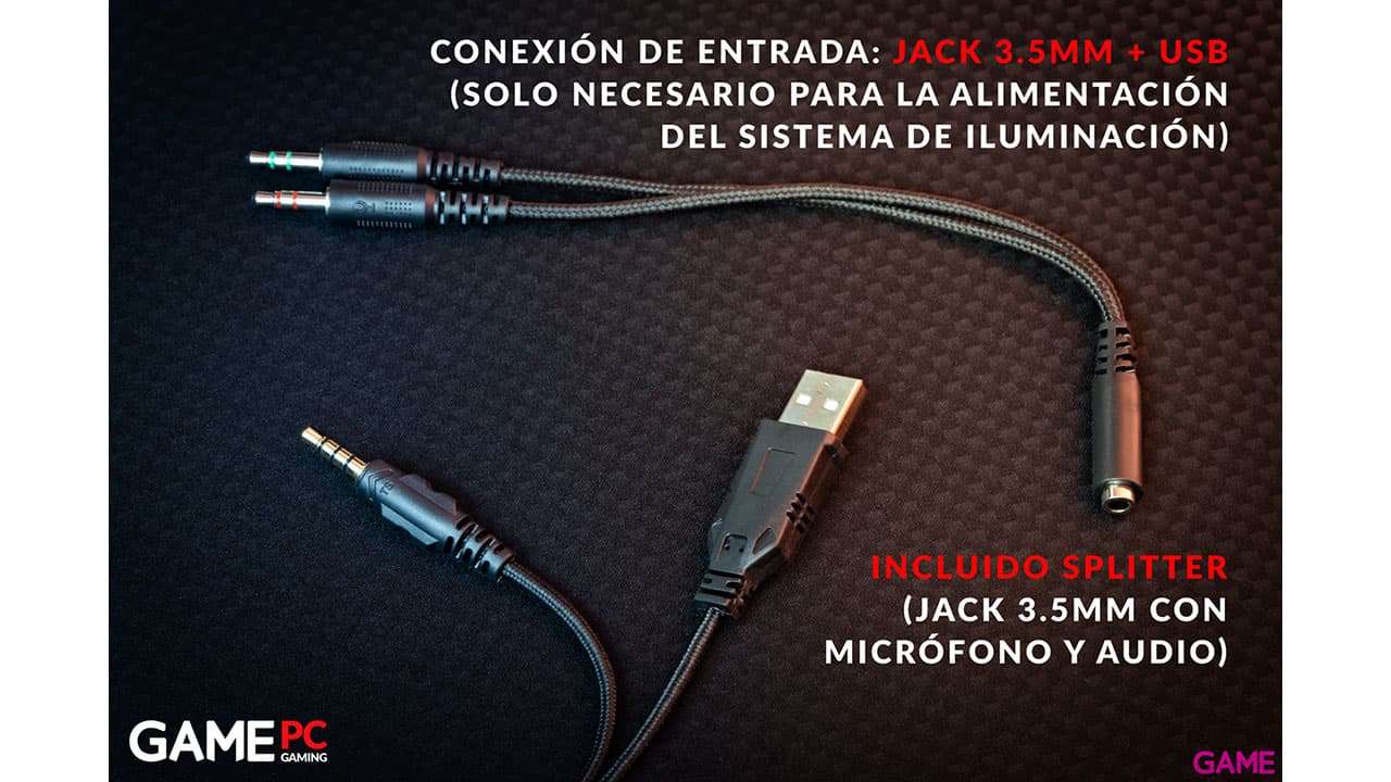 GAME HX420 Pro RGB PC - PS5 - PS4 - XBOX - Switch - Auriculares Gaming