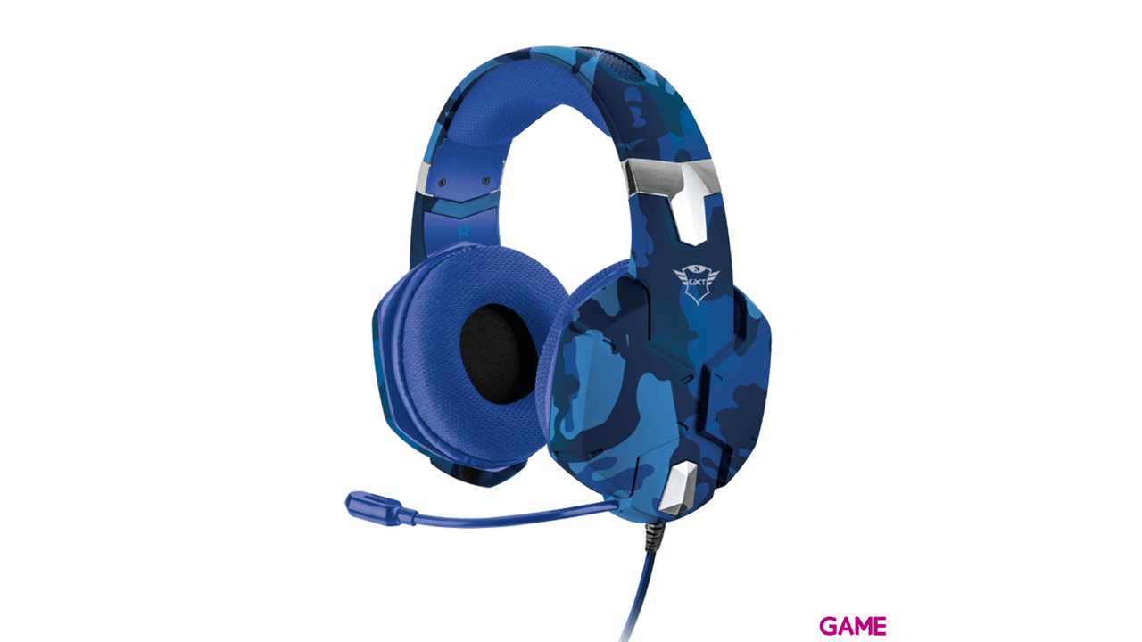 Trust GXT322B Carus Camo Azul PC - PS5 - PS4 - XBOX - Switch - Auriculares Gaming