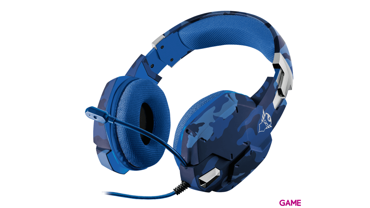 Trust GXT322B Carus Camo Azul PC - PS5 - PS4 - XBOX - Switch - Auriculares Gaming