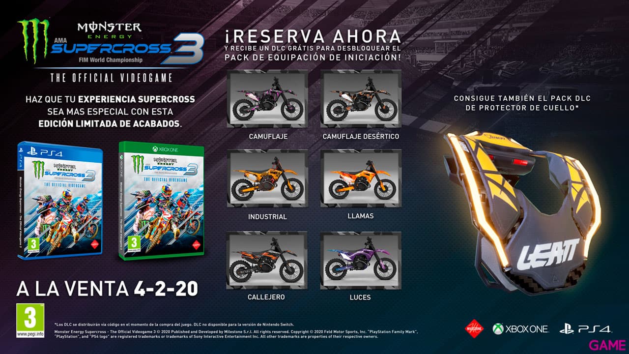 Monster Energy Supercross: The Official Videogame 3 PS4