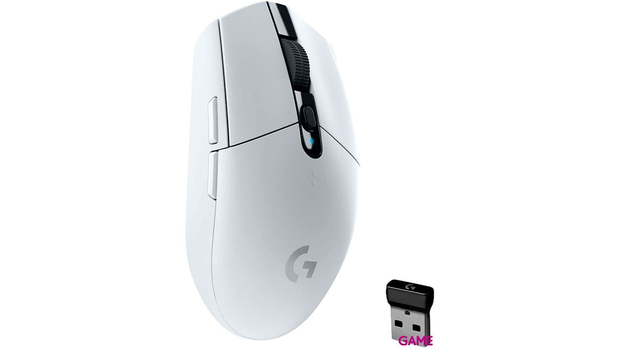 Logitech G305 Blanco LIGHTSPEED Wireless 12000 DPI Ambidiestro - Raton Gaming
