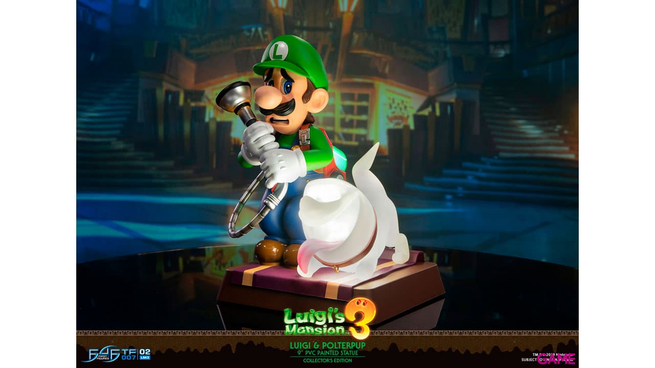 Figura Luigi´s Mansion 3 Luigi & Polterpup Collector´s Edition de 23 cm