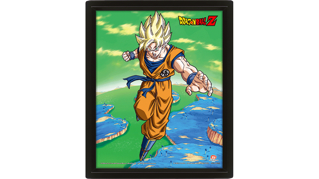 Cuadro 3D Dragon Ball: Goku Super Saiyan