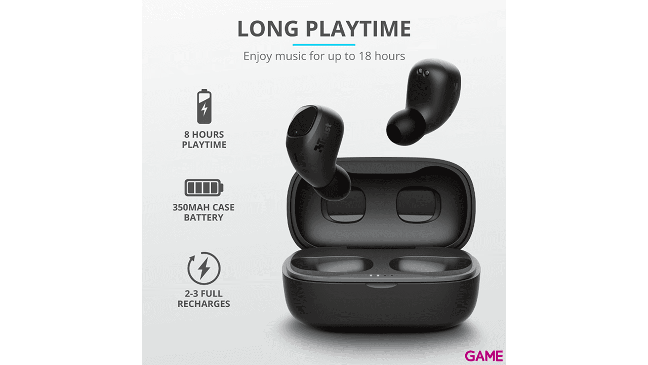 Trust Nika Compact Wireless Bluetooth 5.0 - Auriculares