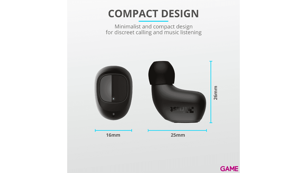 Trust Nika Compact Wireless Bluetooth 5.0 - Auriculares