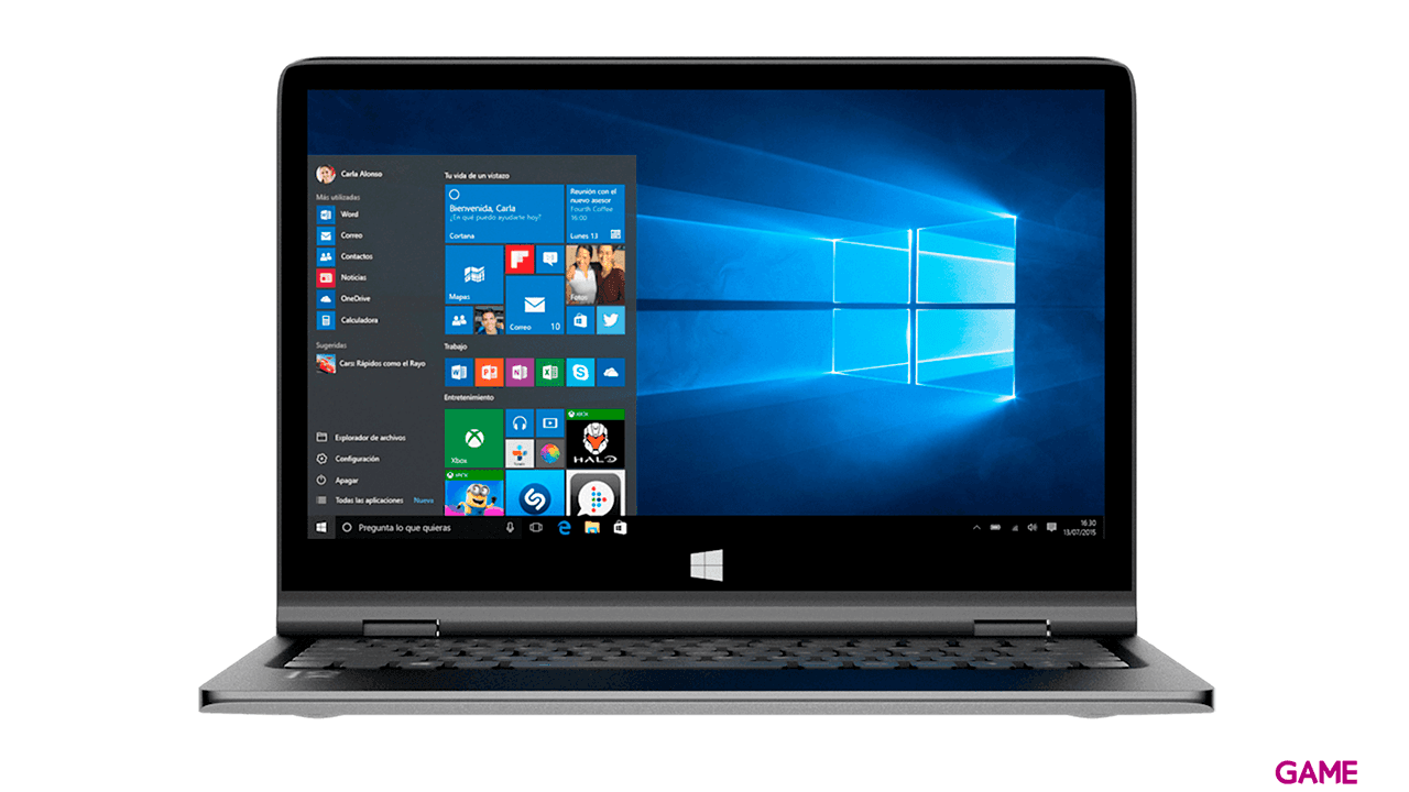 Primux ioxbook Tour 1302F - N3350 - 4GB RAM - 120GB SSD - 64GB eMMC - 13,3´´ Táctil - W10 - Ordenador Portátil