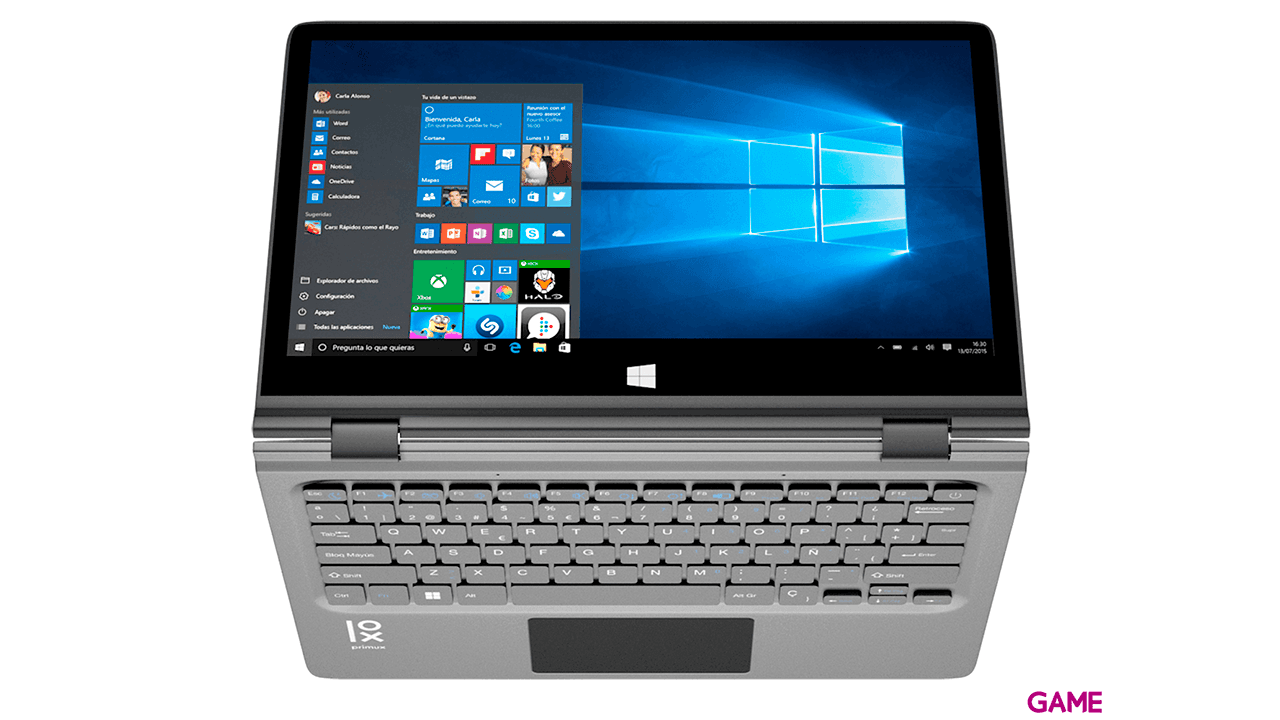 Primux ioxbook Tour 1302F - N3350 - 4GB RAM - 120GB SSD - 64GB eMMC - 13,3´´ Táctil - W10 - Ordenador Portátil