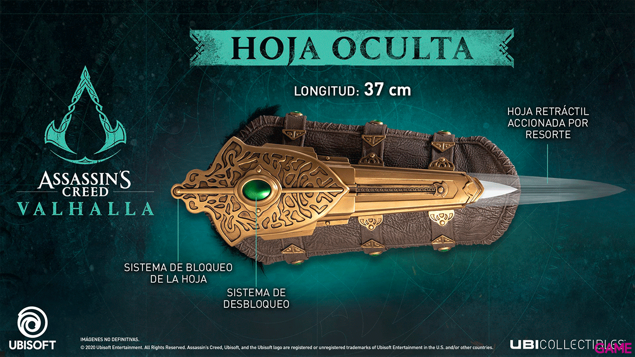 Figura Assassin’s Creed Valhalla Hidden Blade Cuchilla