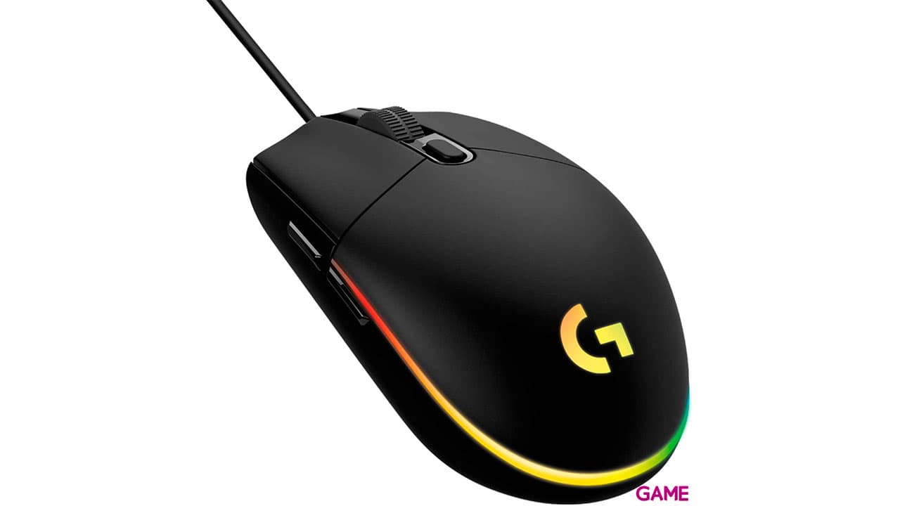 Logitech G203 LIGHTSYNC 2nd Gen Negro RGB 8000 DPI - Raton Gaming