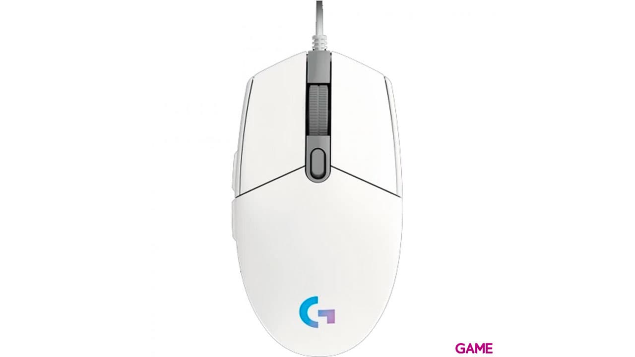 Logitech G203 LIGHTSYNC 2nd Gen Blanco RGB 8000 DPI - Raton Gaming