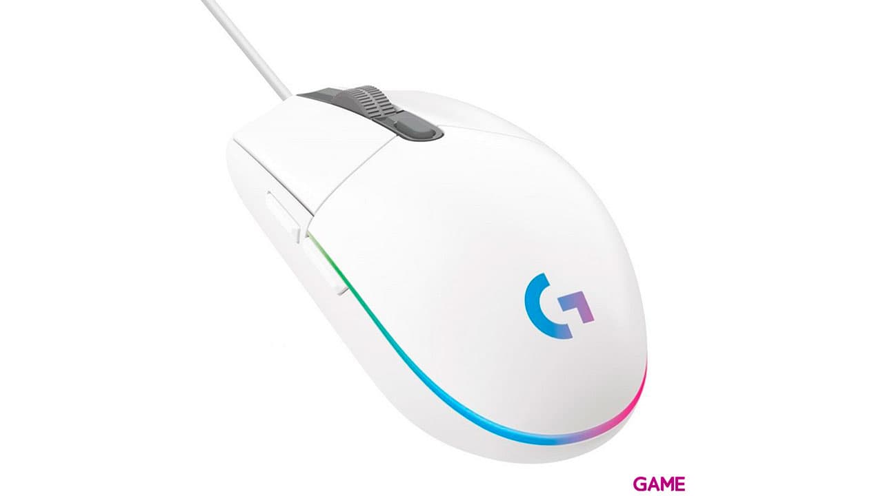 Logitech G203 LIGHTSYNC 2nd Gen Blanco RGB 8000 DPI - Raton Gaming