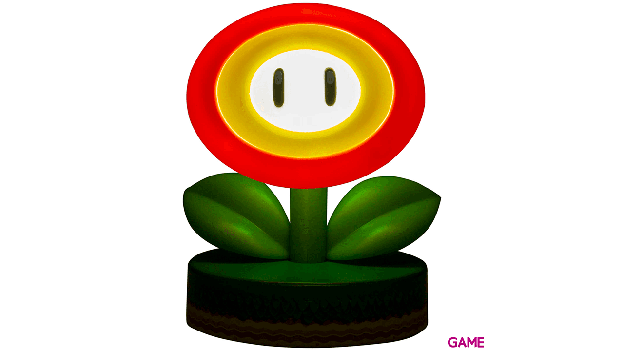 Lampara Super Mario Fire Flower Icon Light de 10 cm