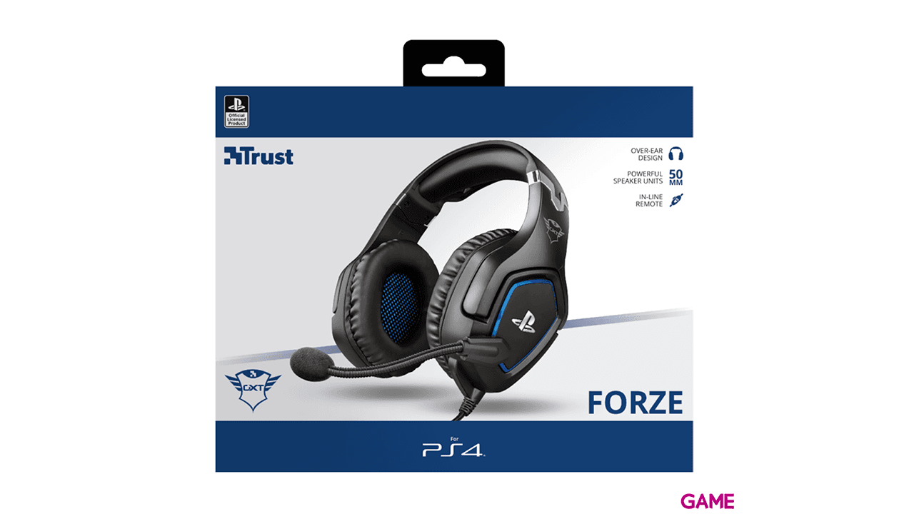Trust GXT488 Forze PC - PS5 - PS4 - Switch - Licencia PlayStation - Auriculares Gaming