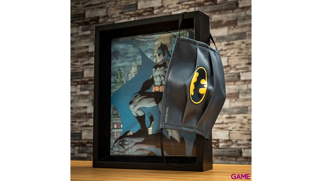 Mascarilla Batman Gris Grande