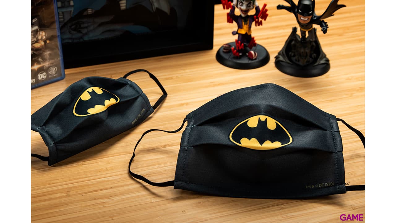 Mascarilla Batman Gris Grande