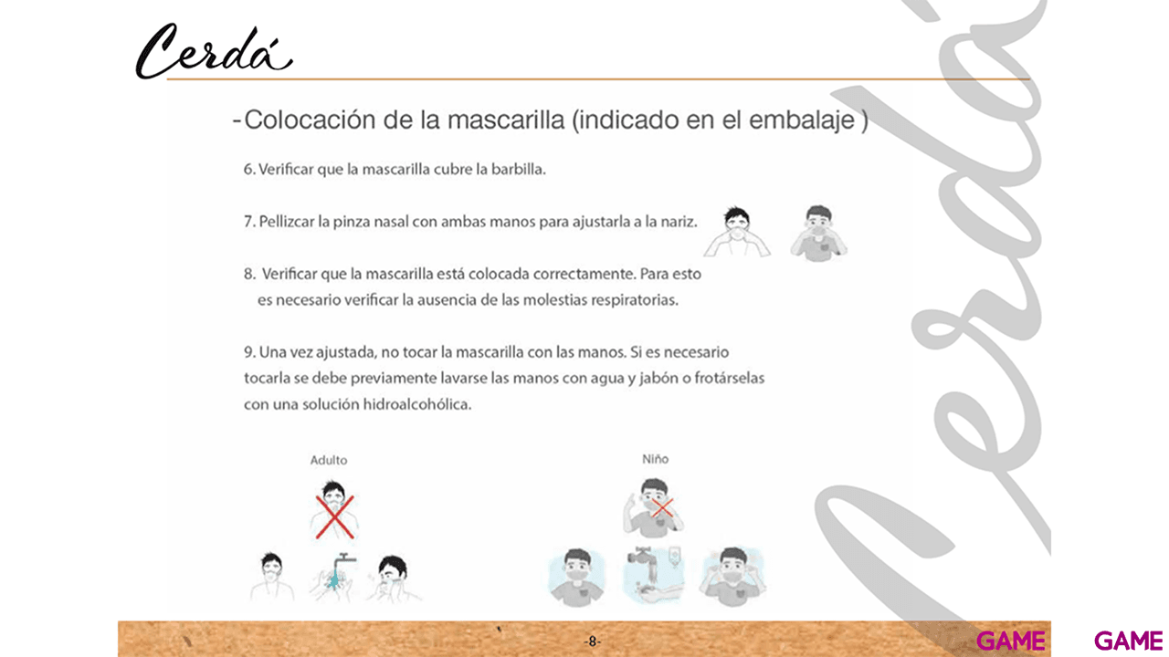 Mascarilla Batman Gris Pequeña