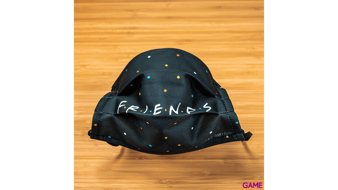 Mascarilla Friends Negro Grande
