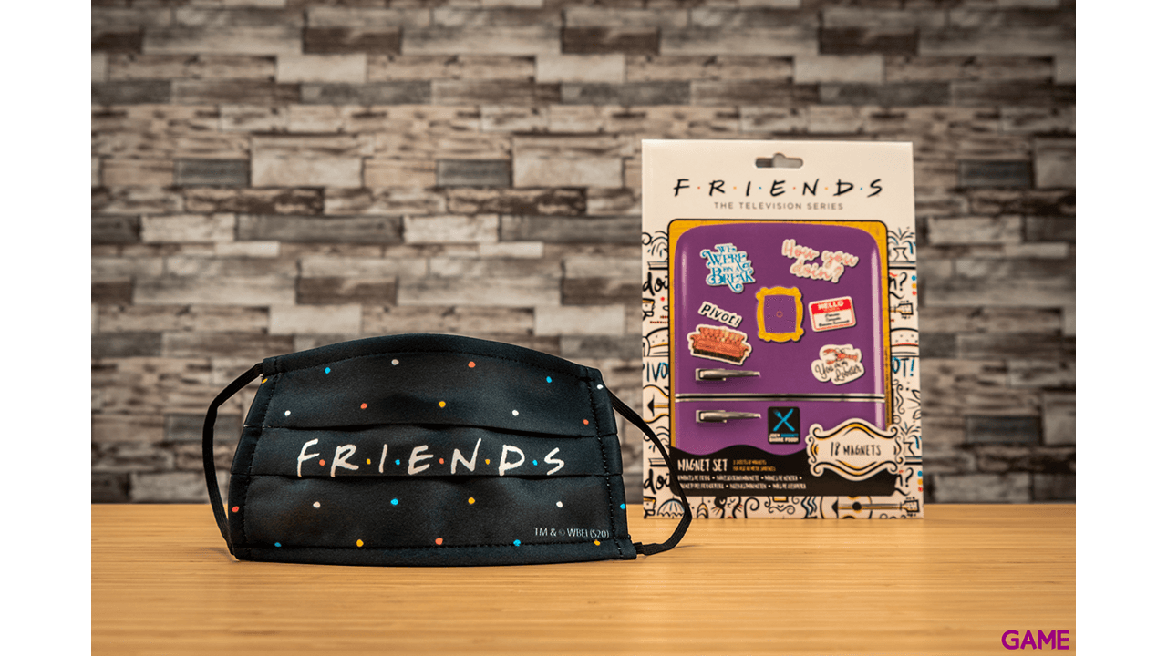 Mascarilla Friends Negro Grande